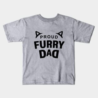 Proud Furry Dad Kids T-Shirt